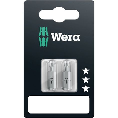 Embout Torx T 10, T 15, T 20 Wera 05073375001 Acier à outils allié, extra-rigide Forme (embouts): D (1/2)