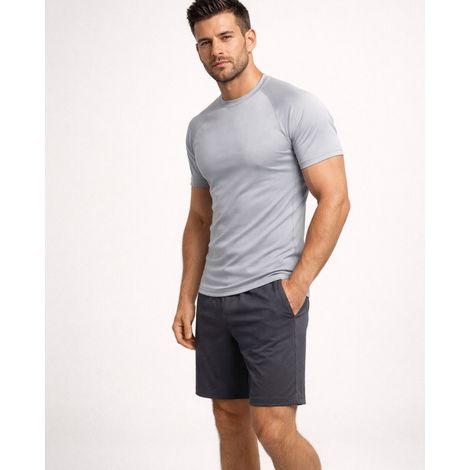 Recea graues thermoaktives Sport-T-Shirt Größe L