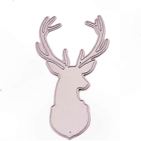 Découpe Métal Pochoir Emporte-pièce DIY Scrapbooking Album Carte Papier Tampon Argent Elk (1/5)
