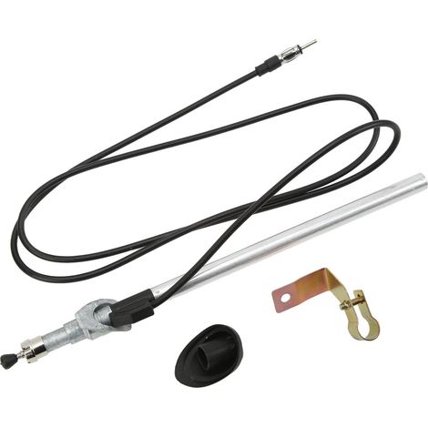 Antenne radio FM AM flexible pour voiture, mât de remplacement compatible Hilux 1989-1997, accessoire auto extérieur robuste, réception optimale. (1/5)