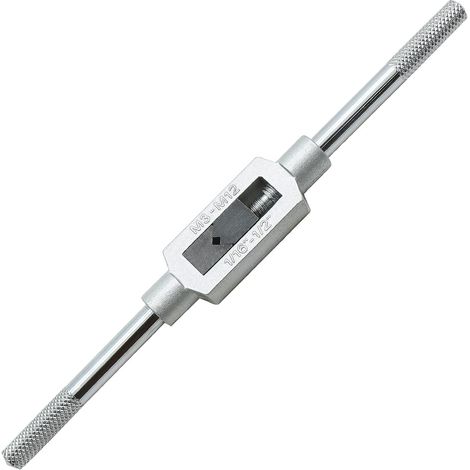Poignée de clé à taraud réglable M3-M12, alésoir pour tarauds 1/16"-1/2", outil professionnel