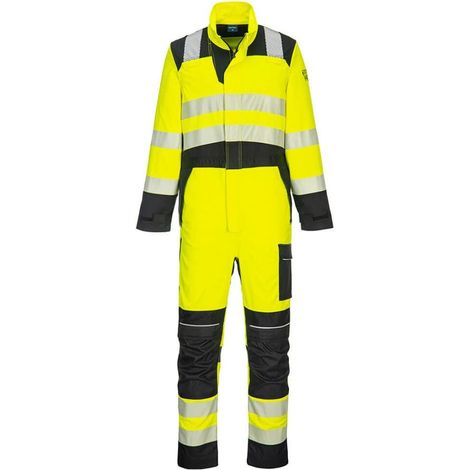 Tuta Pw3 Fr Hi-vis - XXL - Giallo/nero - Portwest