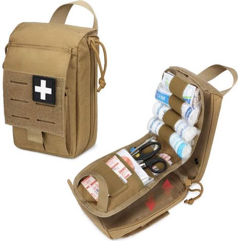 Sacoche tactique de premiers secours Rip-Away avec système MOLLE, Khaki