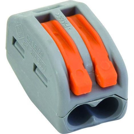 Lot de 10 bornes de connexion S222 - 2 entrées