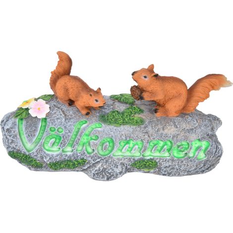 Statue écureuil résine sculptée fine, ornement animal imperméable pour jardin, pot de fleurs, porche, tonnelle. (1/5)