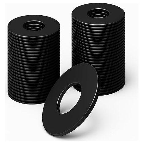 Stainless Steel Washers M6 x 12 mm Flat Washers Stainless Black Flat Sealing Ring Gaskets for Screw Sealing (1/5)