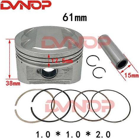 Anillo de pistón de motocicleta de 61 mm para Kymco Bend KCC Lover 4v CK150T G150 Like150 PEOPLE G5 61 mm ( ) (1/5)