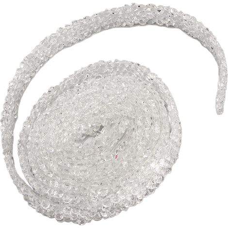 Ruban Cristal Strass 5m, 10mm, Blanc Transparent, Résistant et Durable, Décoration Mariage Fête Anniversaire (1/5)