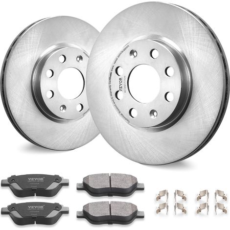 VEVOR Kit Freno Anteriore 257,2 mm Dischi Freno per Vauxhall Adam(M13), Corsa D (S07), Corsa D Box/Hatchback (S07), Kit di Ricambio Pastiglie Freno in Ceramica per Dischi Freno, Rotori Anteriori (1/5)