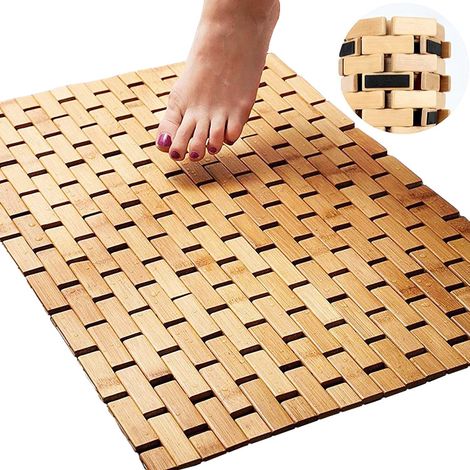 Badematte aus Bambus, 80 x 50 cm
