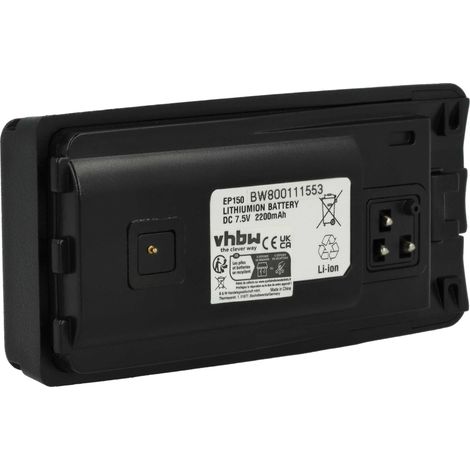 vhbw 1x Akku Ersatz für Motorola 6080384X65, RLN6305, PMNN6035 für Funkgerät, Walkie Talkie (2200 mAh, 7,5 V, Li-Ion) + Gürtelclip