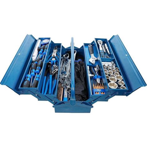 Caisse à Outils Métallique 137 pcs - Assortiment Complet et Robuste - Organisation et Polyvalence - D-Work