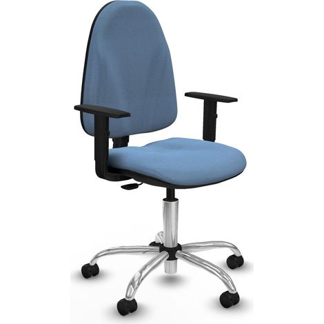 Algarra CP bali azul cielo brazos 1D base cromada ruedas autofrenantes 50mm