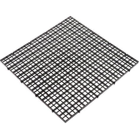 Panneau de séparation d'aquarium en plastique avec grille, diffuseur de lumière et bac de filtration inférieur (1/4)