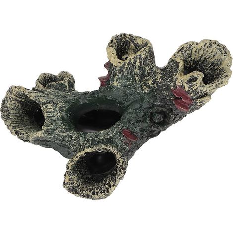 Versteck aus unbehandeltem Holz für Aquarien, natürliches Baumstammversteck für Kampffische, Schildkröten, Echsen und Reptilien, Versteckdekoration (1/5)