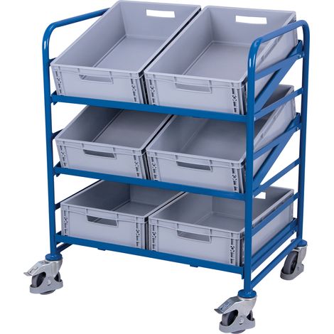 VARIOfit Eurokastenwagen mit 6 Kunststoffkästen