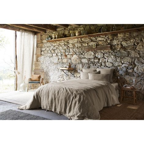 Housse de couette 260 x 240 cm Lin lavé français luxe Soline Lin (1/3)