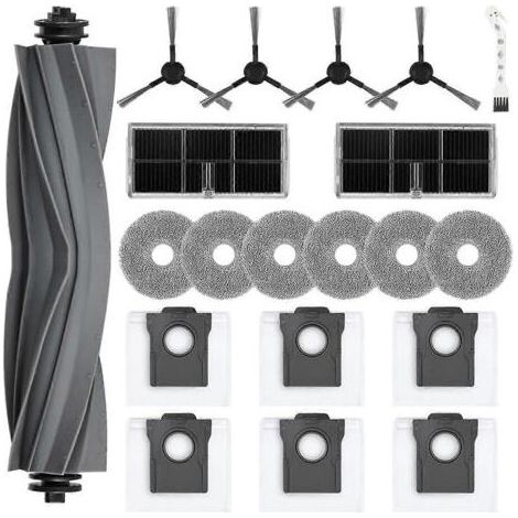 Pour aspirateur robot Dreame L10s Pro Ultra Heat / X30 Ultra : brosse latérale principale, filtre HEPA, serpillière, etc. (1/5)