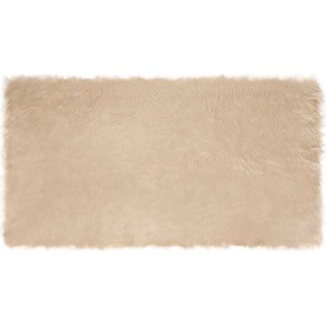 Tapis imitation Tafalda, beige, 60 x 110 cm, polyester. (1/5)