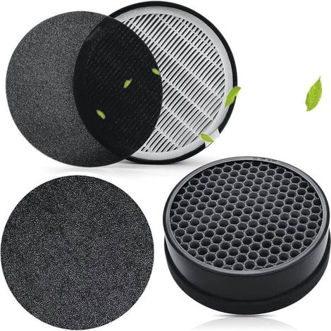 ALLIANDISFiltre de rechange pour purificateur d'air compatible avec Levoit LV-H132, H13 Préfiltre en nylon 3 en 1 de qualité médicale, ensemble de 2 filtres (1/3)