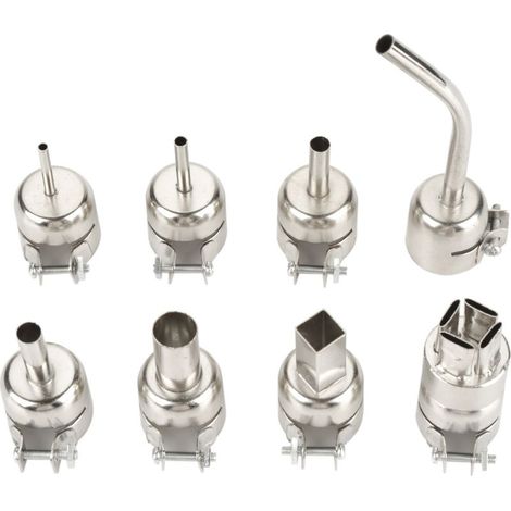 GARRYFIZH 8 buses pour pistolet à air chaud électrique 8858‑I 650W avec affichage numérique LED et température réglable (buses) (1/5)