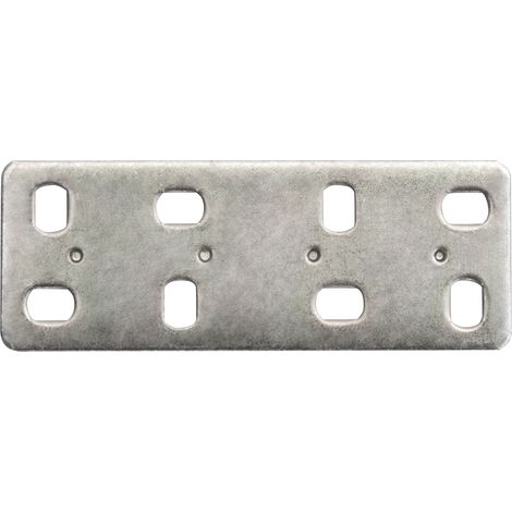 Piastrina di giunzione dritta asolata 100 x 30 spessore 2 mm. - 4 pz.