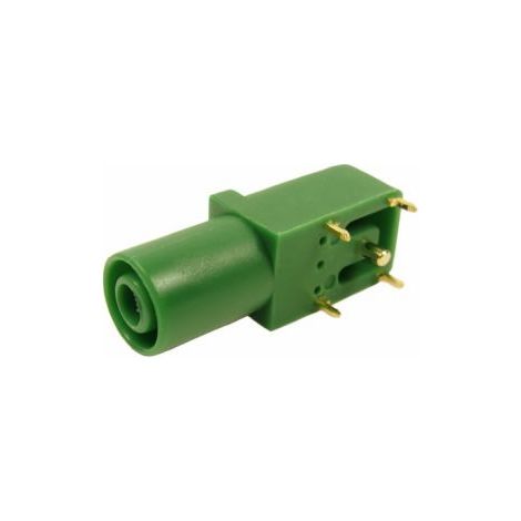 Fiche banane femelle 4 mm RS PRO Vert Femelle 24A 1000V ( Prix pour 1 )