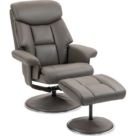 Sillón de relajación con función reclinable, función mecedora, taburete, respaldo, sillón para TV, sillón para TV para dormitorio, sala de estar, piel sintética (1/5)