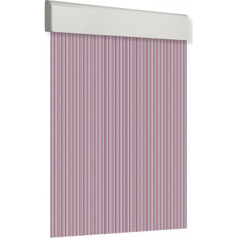 Cortina para puerta 120x210cm plana tosca "Nº8" color cristal-rojo