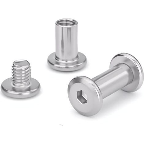 CCYKXA Pack of 10 M3 x 5 mm Stainless Steel Socket Head Cap Screws for Furniture - Cabinet and Furniture Connectors for Wooden Boards