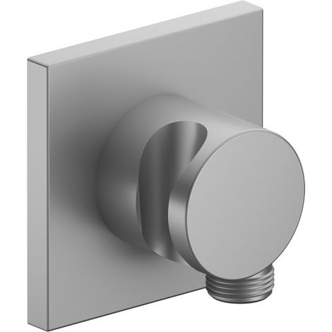 Raccord Keuco IXMO 59592, raccord de flexible avec support de douche DN15, rosette carrée, Coloris: finition aluminium - 59592170002 (1/2)