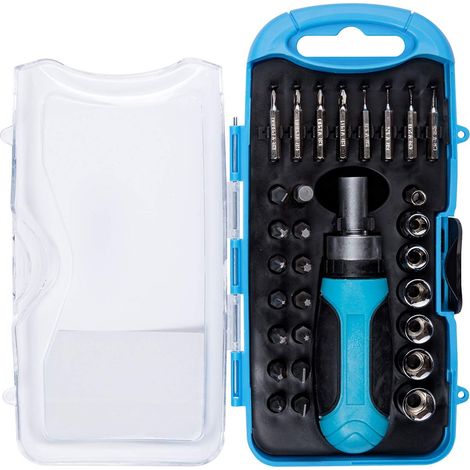 Lot de 30 tournevis à cliquet et douilles (1/2)
