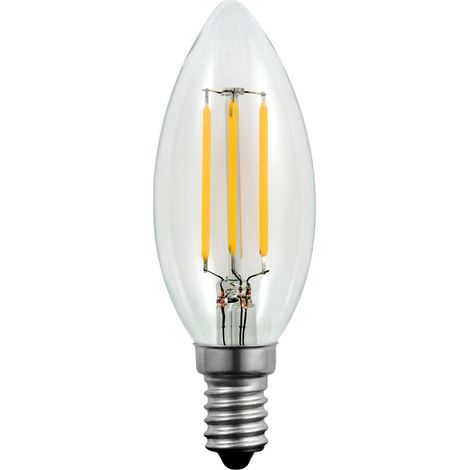 Bombilla LED de filamento C35 E14 400lm Platinum 305107 Polux (1/3)