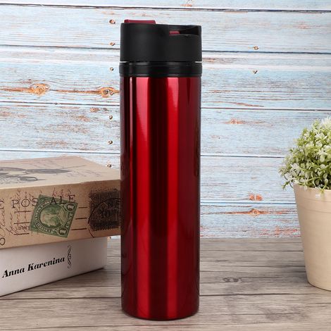Gobelet isotherme portable multifonctionnel de 360 ml en acier inoxydable pour l'extérieur, idéal pour le café ou l'eau. (1/5)