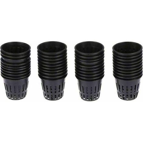 40 PCS 2 Pouces Net Pot pour Hydroponique Jardin Net Tasse Pots En Plastique Hydroponique Net Pot Seau Panier-Fei Yu (1/5)
