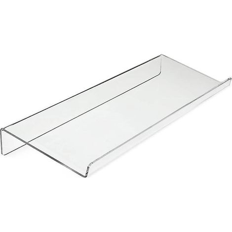 Support de clavier d'ordinateur en acrylique transparent inclinable pour bureau et domicile