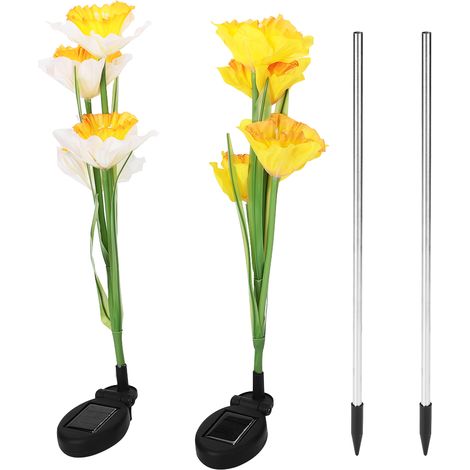 Auto On / Off LED Solar Light, fleurs lumineuses, éclairage de paysage pour le cheminement de jardin de la terrasse arrière (1/5)