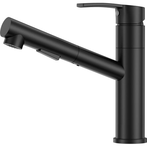 kitchen faucet, robinet de cuisine avec douchette extractible, mitigeur monocommande pour haute pression, mitigeur d'évier chromé, 308CP