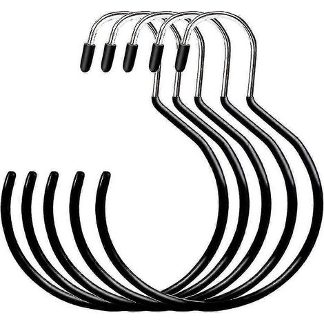 Kleiderhaken, Schalhaken (schwarz) (5 Stück) (1/5)