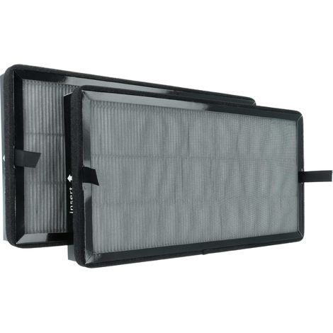 vhbw 2x Aktivkohlefilter Ersatz für Kärcher 2.863-067.0 für Luftreiniger - HEPA 13 Luftfilter Schwarz