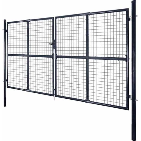 Maison Exclusive - Maschen-Gartentor verzinkter Stahl 300 x 175 c