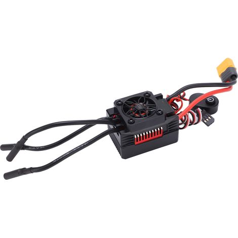Contrôleur de vitesse électronique sans balais V2 RC 60A étanche avec connecteur XT60 vers T pour modèles RC 1/10 (1/5)