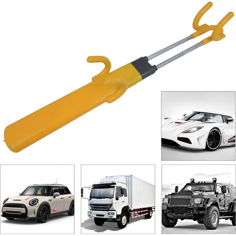 Diebstahlsicherung für das Lenkrad, Selbstverteidigungsschloss 96, multifunktionale Diebstahlsicherung, verstellbare und teleskopierbare Auto-Sicherheits-Diebstahlsicherung (1/4)