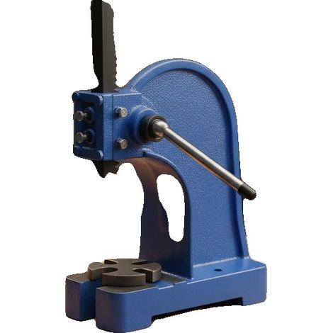 Presse Arbor Manuelle, Pression Max. 2204,62 lbs, Course de Travail Max. 5,5 in, Taille Totale 24,8 x 11,4 x 29,8 cm, Course de Rack 5,51 in, Diamètre de la Plaque 3,5 in (1/5)