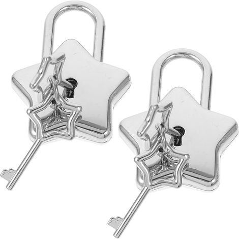 de 2 petits cadenas en forme d étoile avec clé parfaits pour