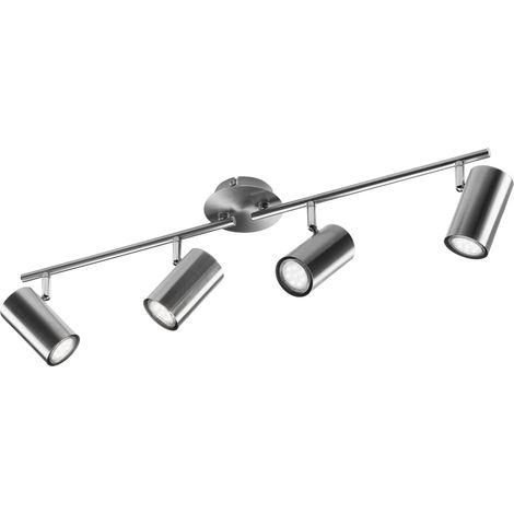 Moderner LED Deckenstrahler FAINAS 4-flammig Silber matt, Breite 70cm (1/5)