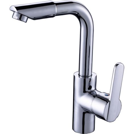 Robinet de salle de bain chaud et froid robinet monotrou évier lavabo salle de bain comptoir bassin pivotant bassin