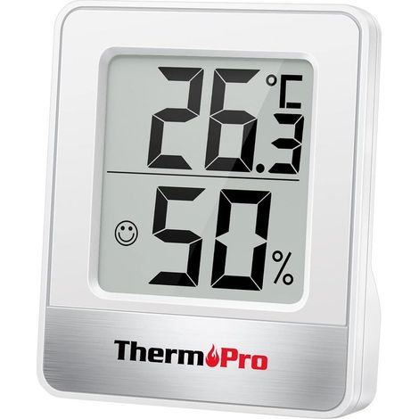 ThermoPro TP49 Small Digital Hygrometer Indoor Thermometer Ambient Thermometer Temperature Monitor and Humidity Meter for Home Office Comfort Reptile Thermometer (1/5)