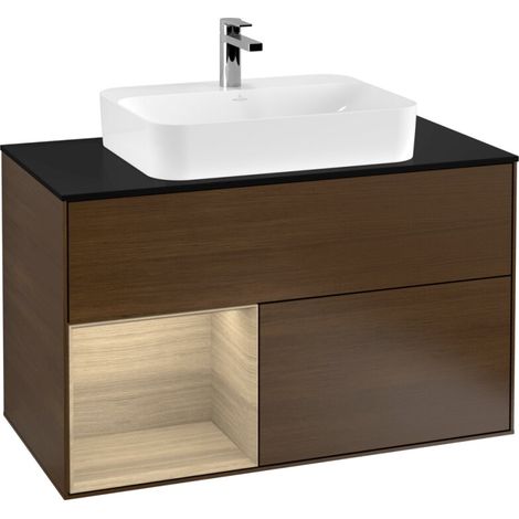 Villeroy & Boch G362PCGN Armoire sous-lavabo Finion G36 (1/2)