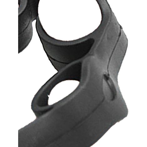 Étireur de doigts - Améliore la force et la flexibilité - Renforce les muscles - Appareil portable en silicone pour une meilleure prise en main - 3 kg - Noir (1/5)